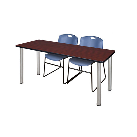 Mahogany / Chrome / Blue / 60 x 24