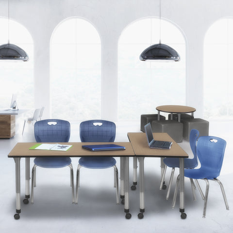 Regency Kee 42 x 24 in. Height Adjustable Mobile Classroom Activity Table