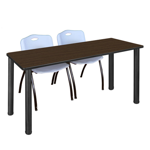 Neo Walnut / Black / Grey / 60 x 24