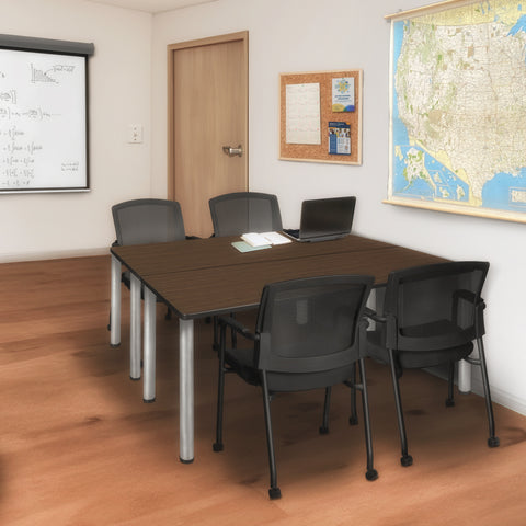 Regency Kee Training Table- & 2 Knight Mesh Chairs