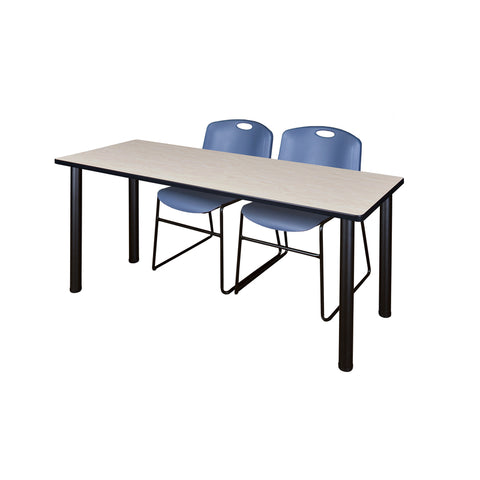 Maple / Black / Blue / 60 x 24