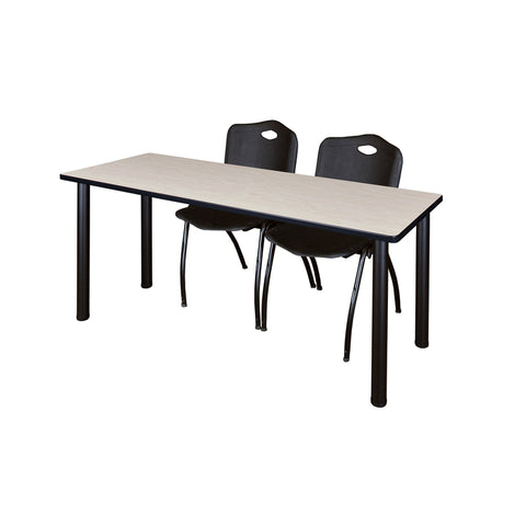 Maple / Black / Black / 60 x 24