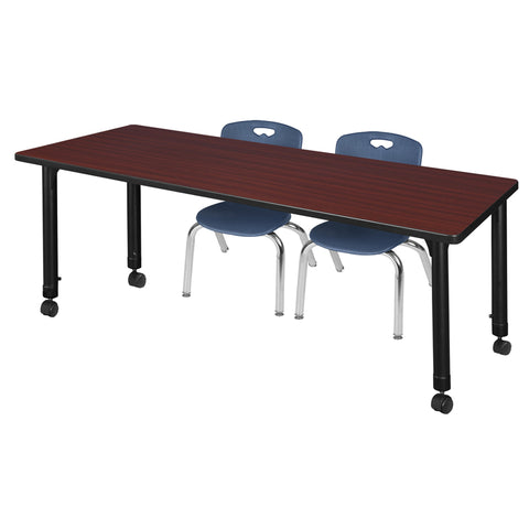 Mahogany / Black / Blue / 60 x 30