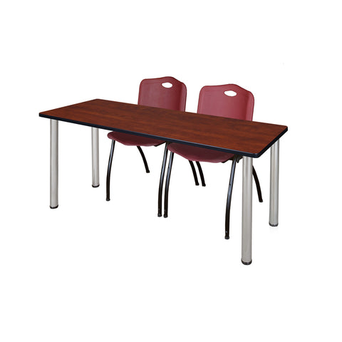 Cherry / Chrome / Burgundy / 66 x 24