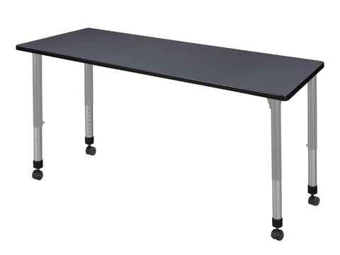 Regency Kee 42 x 24 in. Height Adjustable Mobile Classroom Activity Table