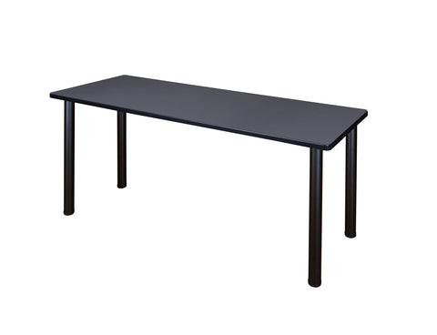 Regency Kee 42 x 24 in. Training Seminar Table Top Black Legs