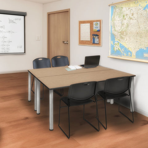 Noble Oak / Chrome / Black / 66 x 24