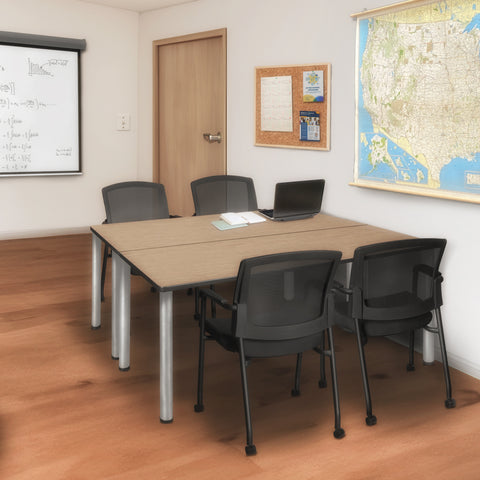 Regency Kee Training Table- & 2 Knight Mesh Chairs