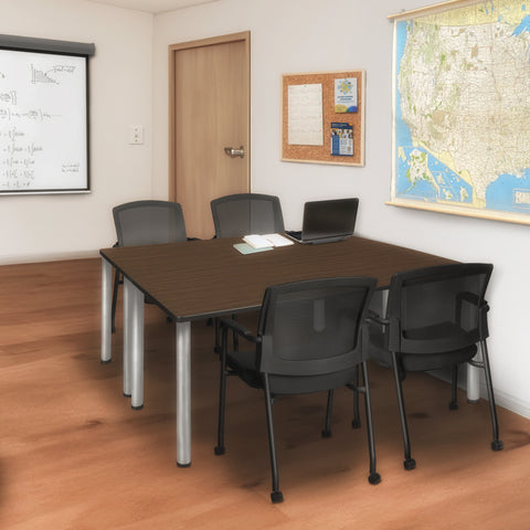 Regency Kee Training Table- & 2 Knight Mesh Chairs