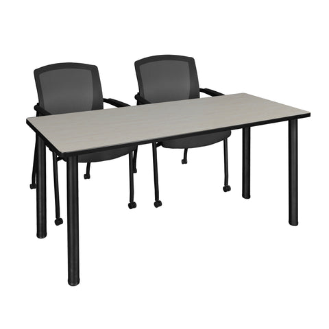 Regency Kee Training Table- & 2 Knight Mesh Chairs