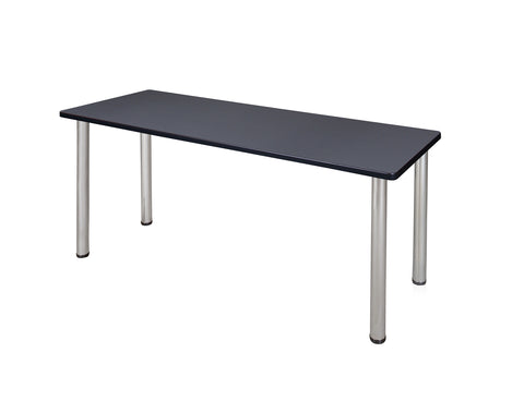 Regency Kee 42 x 24 in. Training Seminar Table Top Black Legs
