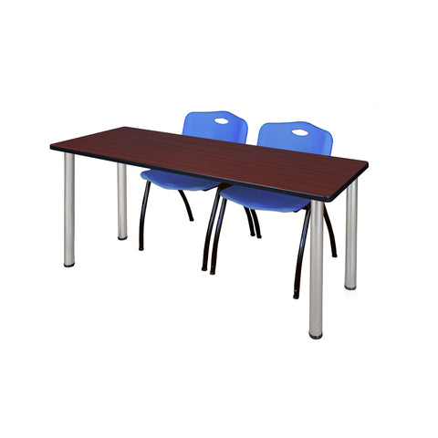 Mahogany / Chrome / Blue / 72 x 24