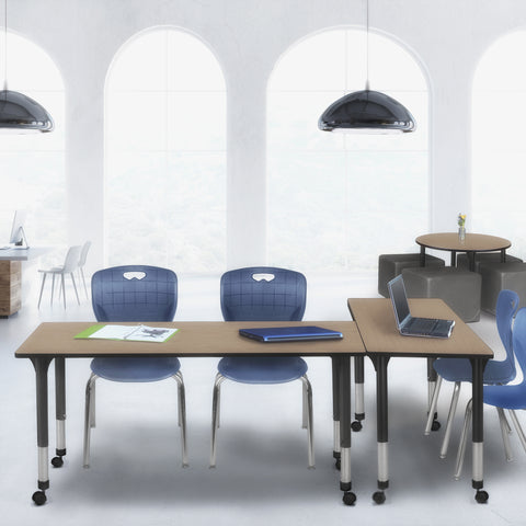 Regency Kee 42 x 24 in. Height Adjustable Mobile Classroom Activity Table