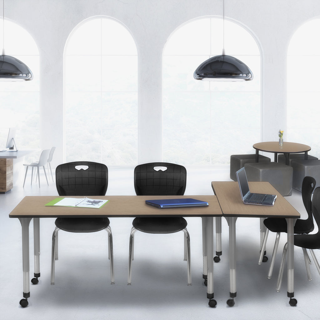 Regency Kee 42 x 24 in. Height Adjustable Mobile Classroom Activity Table