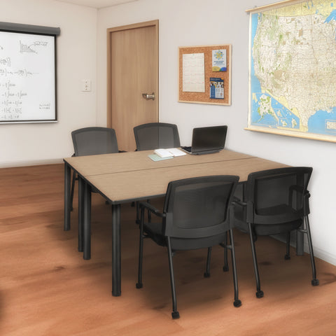 Regency Kee Training Table- & 2 Knight Mesh Chairs