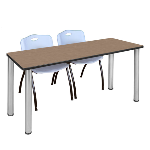 Noble Oak / Chrome / Grey / 72 x 24