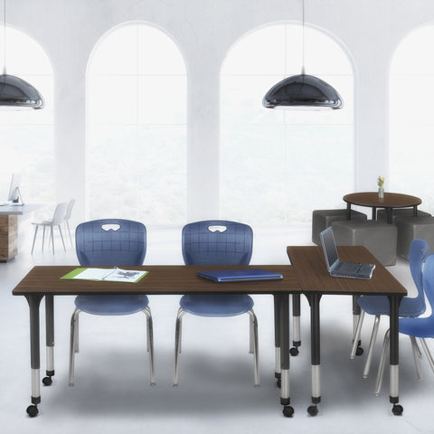 Regency Kee 42 x 24 in. Height Adjustable Mobile Classroom Activity Table