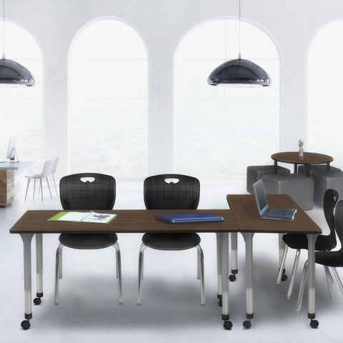 Regency Kee 42 x 24 in. Height Adjustable Mobile Classroom Activity Table