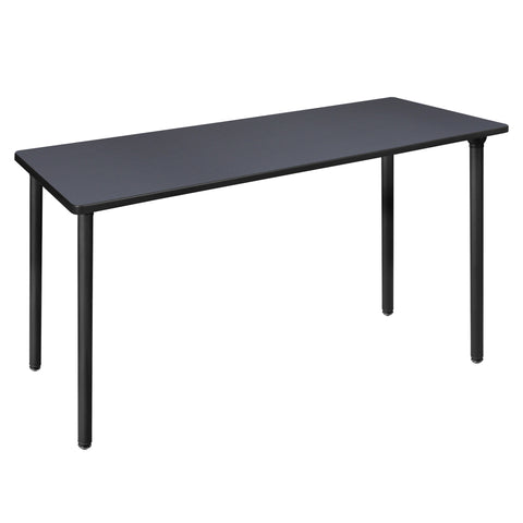 Regency Kee 42 x 24 in. Folding Training Seminar Table Top Black Legs