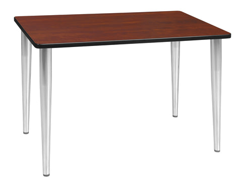 Regency Kahlo 42 x 24 in. Training Seminar Table Top Black Tapered Legs