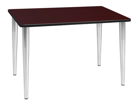 Regency Kahlo 42 x 24 in. Training Seminar Table Top Black Tapered Legs