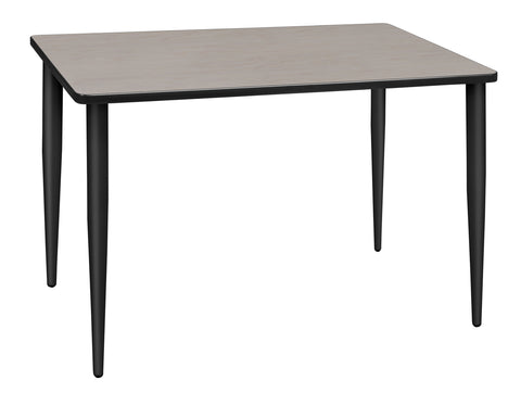 Regency Kahlo 42 x 24 in. Training Seminar Table Top Black Tapered Legs