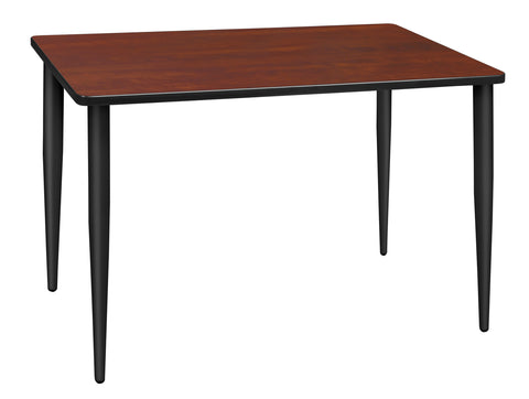 Regency Kahlo 42 x 24 in. Training Seminar Table Top Black Tapered Legs