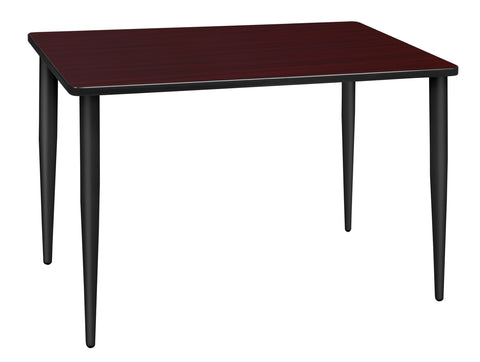 Regency Kahlo 42 x 24 in. Training Seminar Table Top Black Tapered Legs
