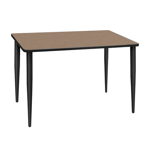 Regency Kahlo 42 x 24 in. Training Seminar Table Top Black Tapered Legs