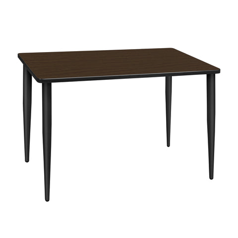 Regency Kahlo 42 x 24 in. Training Seminar Table Top Black Tapered Legs