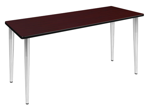 Regency Kahlo 42 x 24 in. Training Seminar Table Top Black Tapered Legs