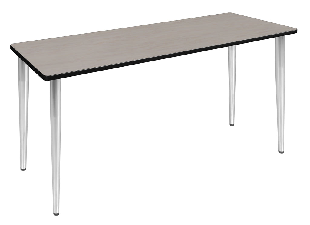 Regency Kahlo 42 x 24 in. Training Seminar Table Top Black Tapered Legs