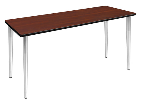 Regency Kahlo 42 x 24 in. Training Seminar Table Top Black Tapered Legs