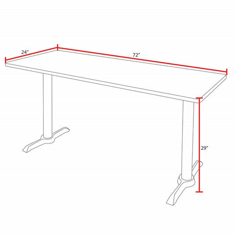 Cherry|Grey / 72 x 24