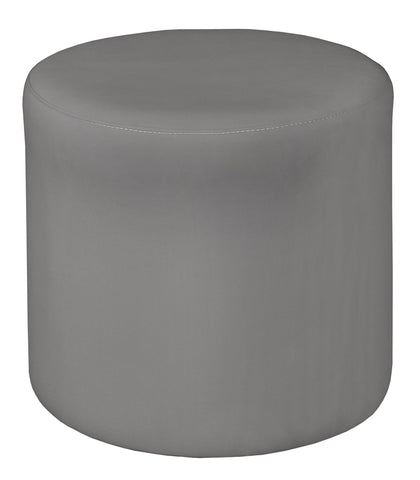 Logan Round Ottoman - 18, Modern Upholstered Pouf for Living Room, Bedroom, and Office - Stylish Accent Furniture, Soft Footstool, Multifunctional Ottoman Seat or Coffee Table