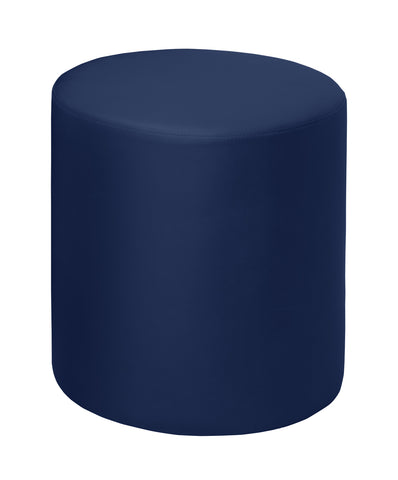 Logan Round Ottoman - 18, Modern Upholstered Pouf for Living Room, Bedroom, and Office - Stylish Accent Furniture, Soft Footstool, Multifunctional Ottoman Seat or Coffee Table