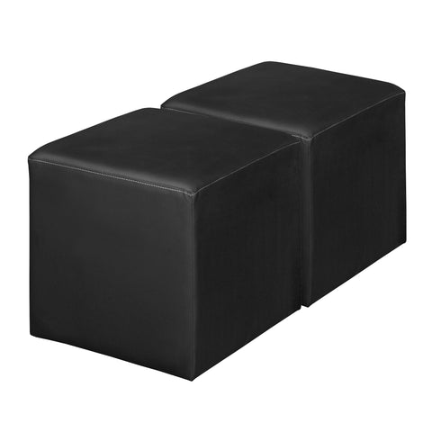Jean Square Ottoman - 22, Modern Upholstered Pouf for Living Room, Bedroom, and Office - Stylish Accent Furniture, Soft Footstool, Multifunctional Ottoman Seat or Coffee Table