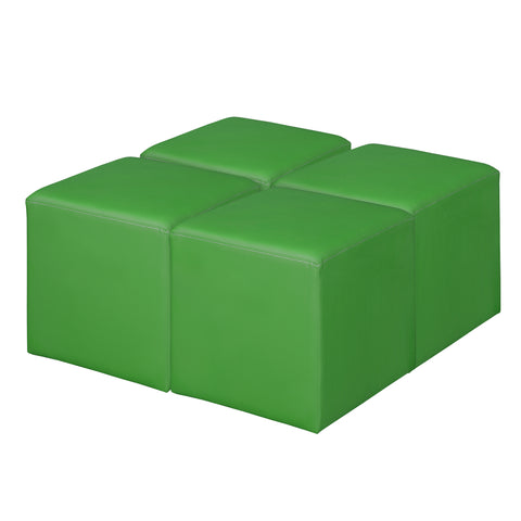 Jean Square Ottoman - 22, Modern Upholstered Pouf for Living Room, Bedroom, and Office - Stylish Accent Furniture, Soft Footstool, Multifunctional Ottoman Seat or Coffee Table