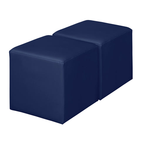 Jean Square Ottoman - 22, Modern Upholstered Pouf for Living Room, Bedroom, and Office - Stylish Accent Furniture, Soft Footstool, Multifunctional Ottoman Seat or Coffee Table