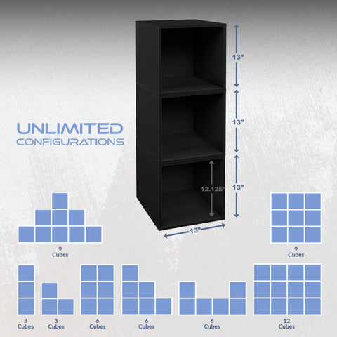 Ebony Black / Full Size 3 Pack