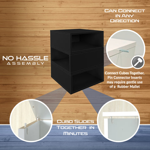 Ebony Black / Half Size 3 Pack