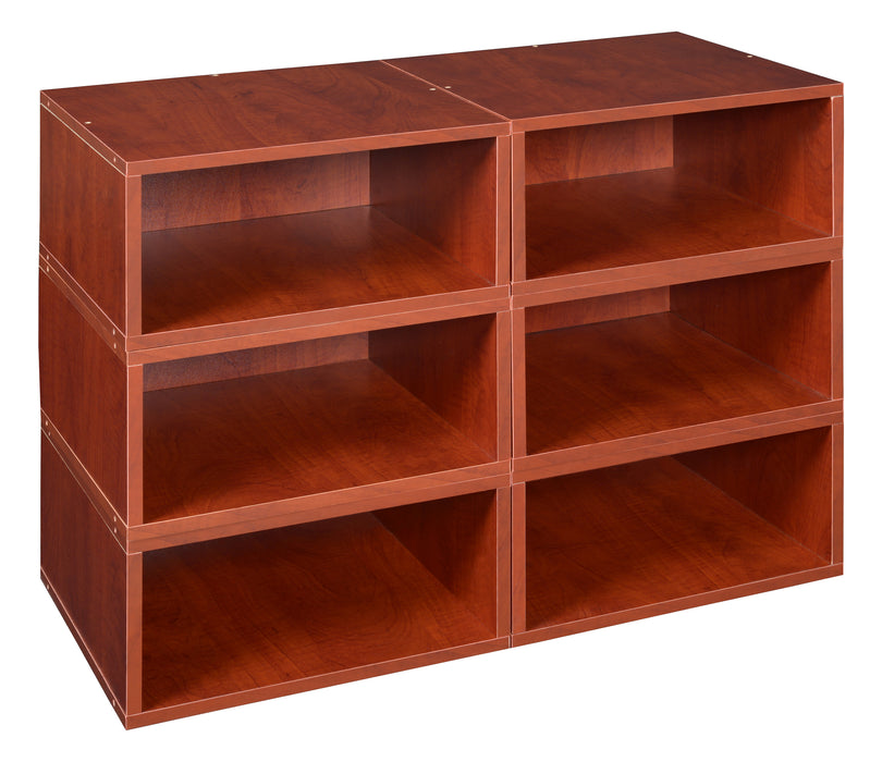 Niche Cubo Storage Organizer Open Bookshelf Set- 6 Half Size Cubes