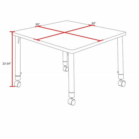 Maple / Black / Black / 30 x 30