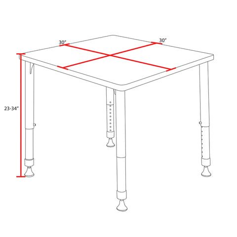 Neo Walnut / Black / 30 x 30
