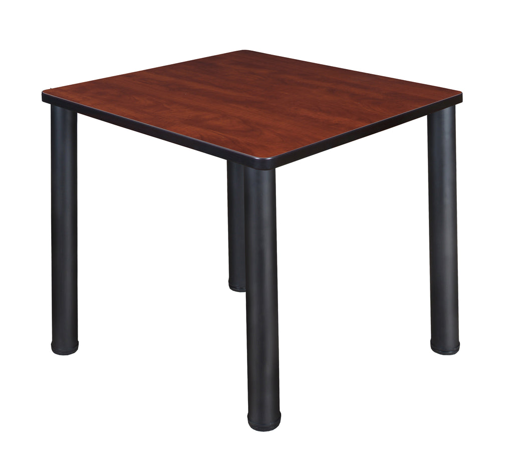 Regency Kee 30 in. Square Breakroom Table Top Black Legs