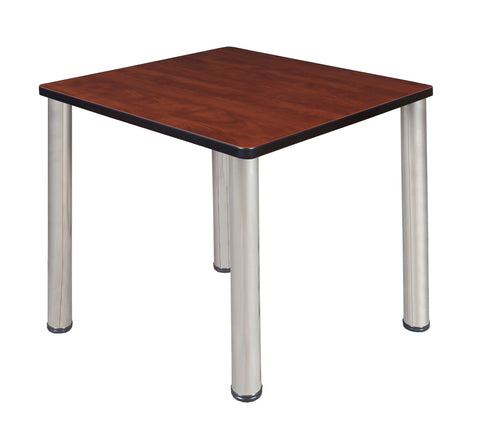 Regency Kee 30 in. Square Breakroom Table Top Black Legs
