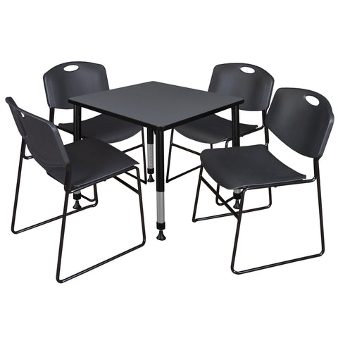 Grey / Black / Black / 30 x 30