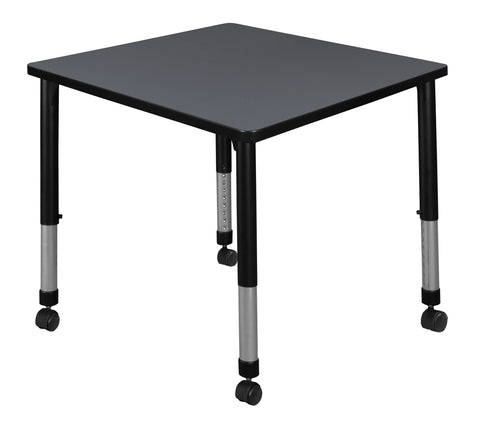 Regency Kee 30 in. Square Height Adjustable Mobile Classroom Activity Table