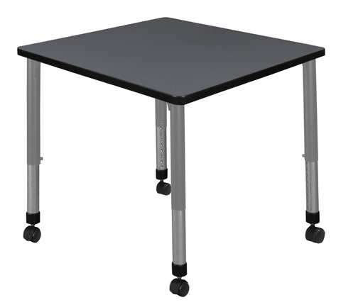 Regency Kee 30 in. Square Height Adjustable Mobile Classroom Activity Table