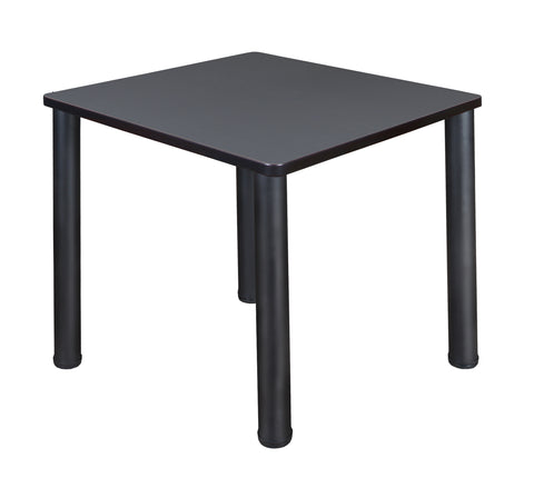 Regency Kee 30 in. Square Breakroom Table Top Black Legs